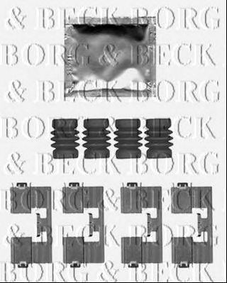 BORG & BECK bbk1504 -  Комплектующие, колодки дискового тормоза